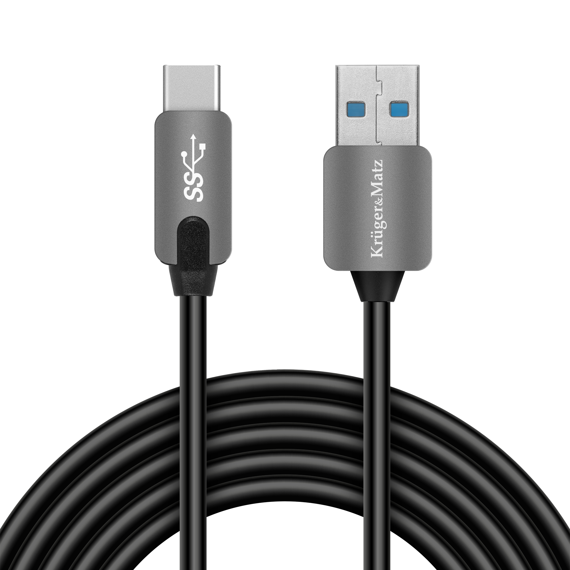 Usb kabelis 3.0 kištukas - c tipo kištukas 5 gbps 1 m kruger&matz