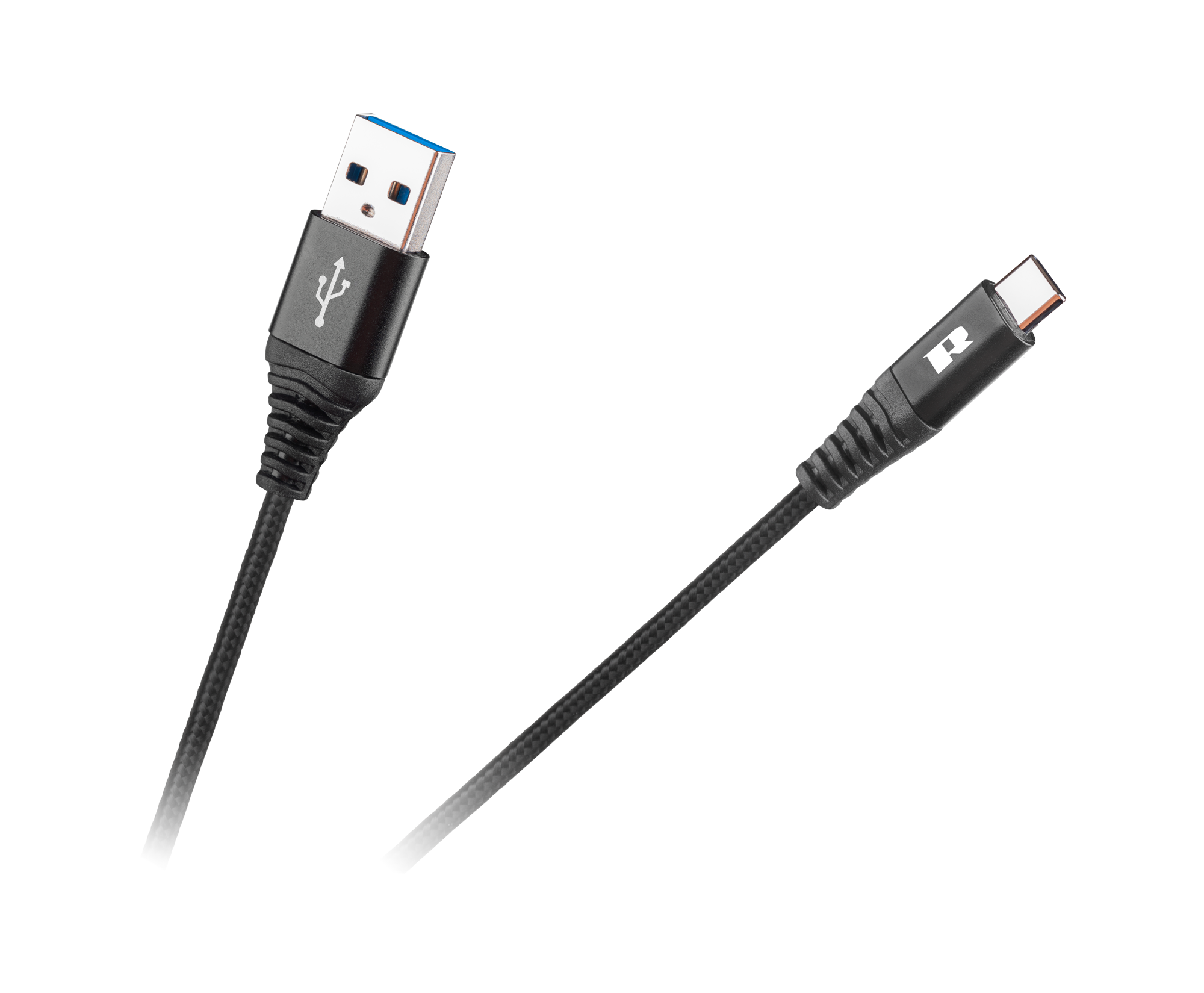 Usb ir c tipo usb kabelis, 50 cm, juodas
