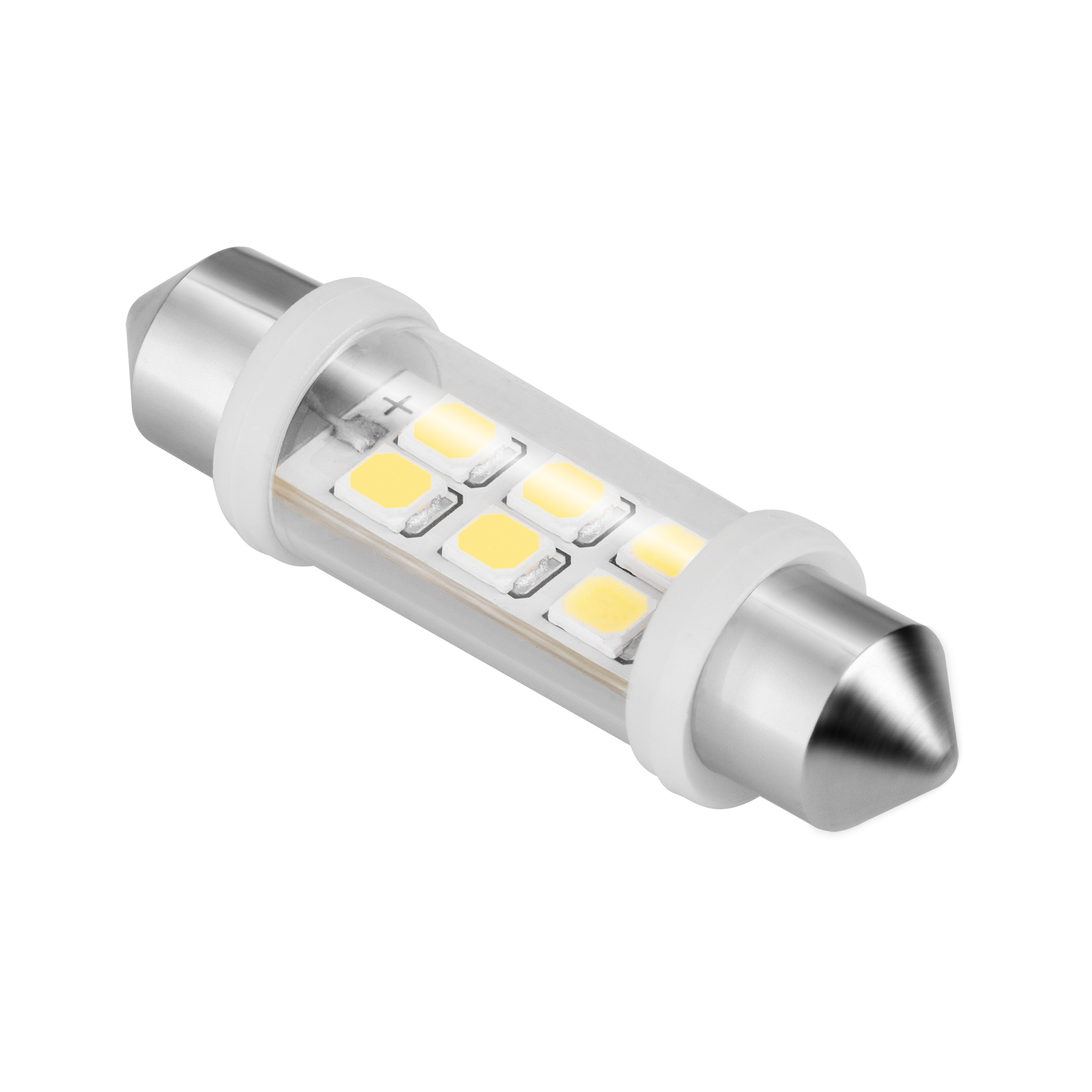 automobilinė led lemputė 12v 10*40, 6xsmd sv8.5, balta