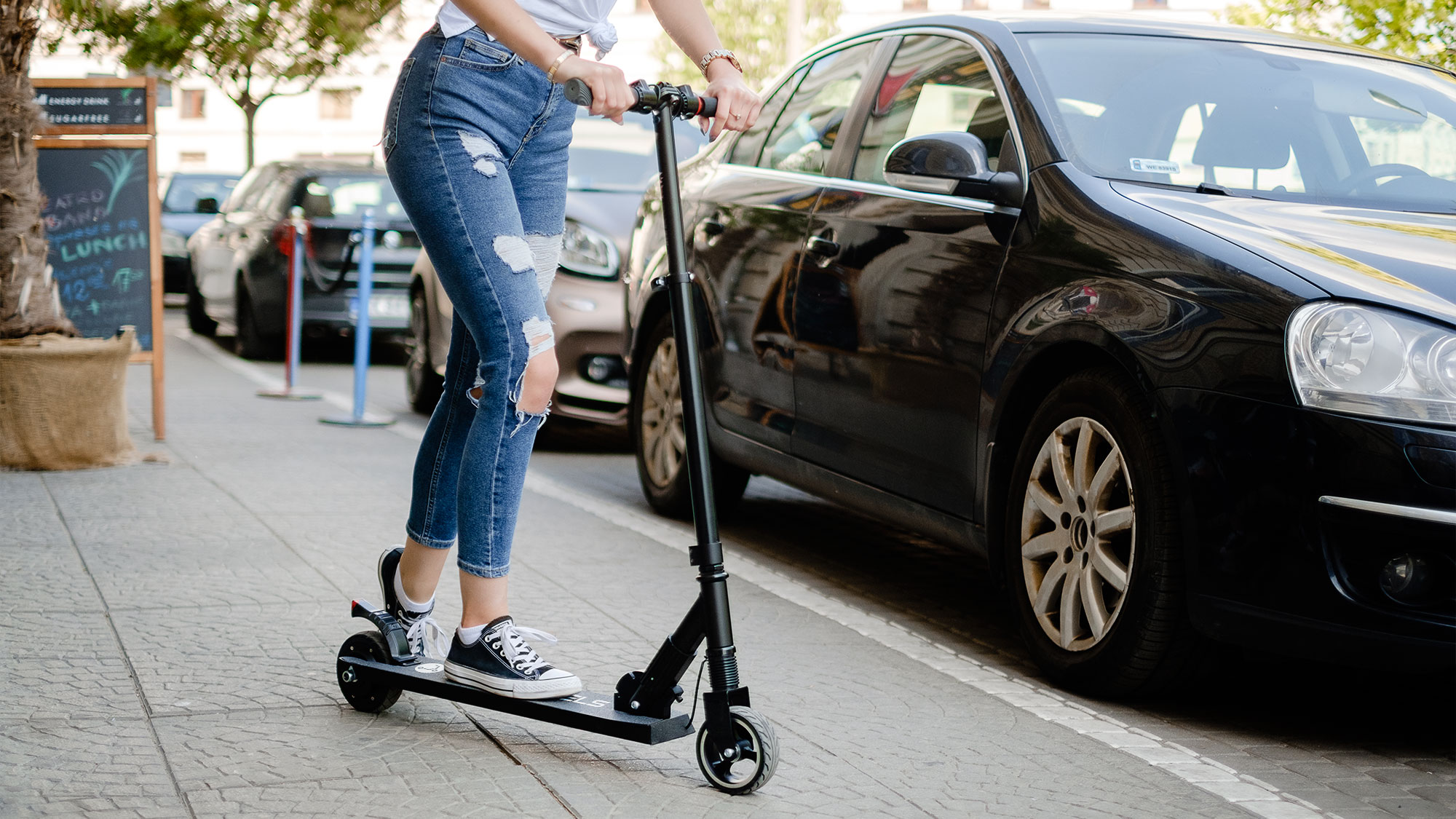 Elektrinis paspirtukas Rebel Fast Wheels, pilkas