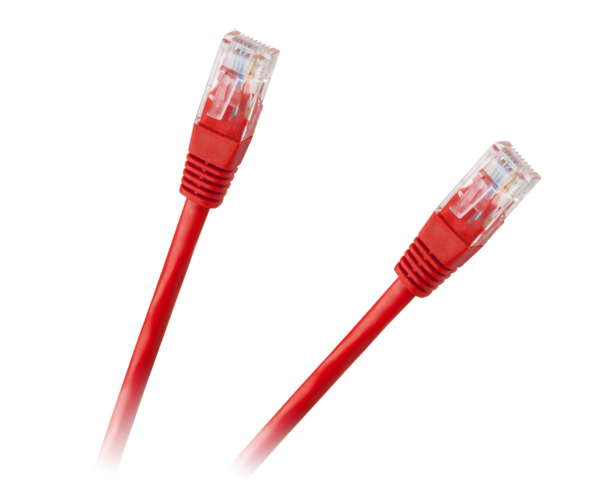 Utp 8 gyslų kabelis, 3,0 m, cat.6e, raudonas