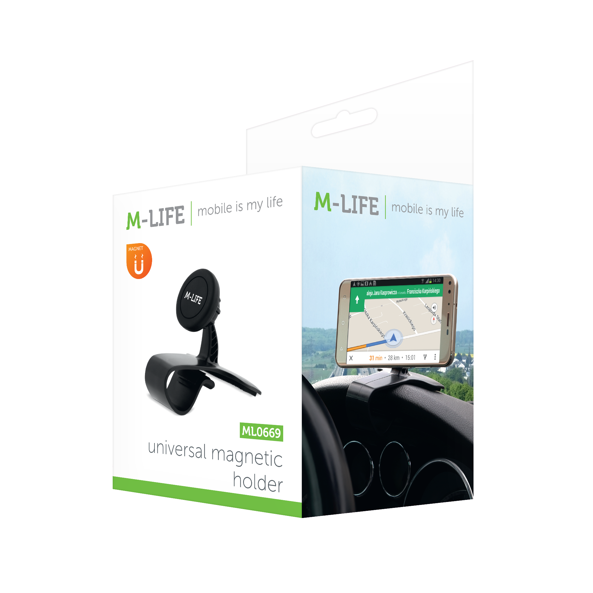 Telefono laikiklis universalus magnetinės lentos laikiklis m-life ml0699