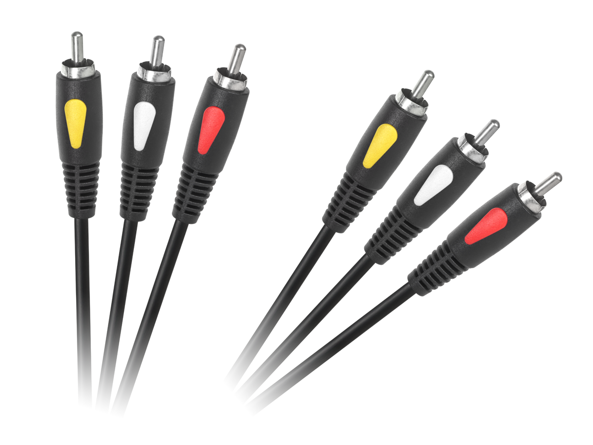 Audio laidas rca kabelis 3rca-3rca 1.8m cabletech eco-line