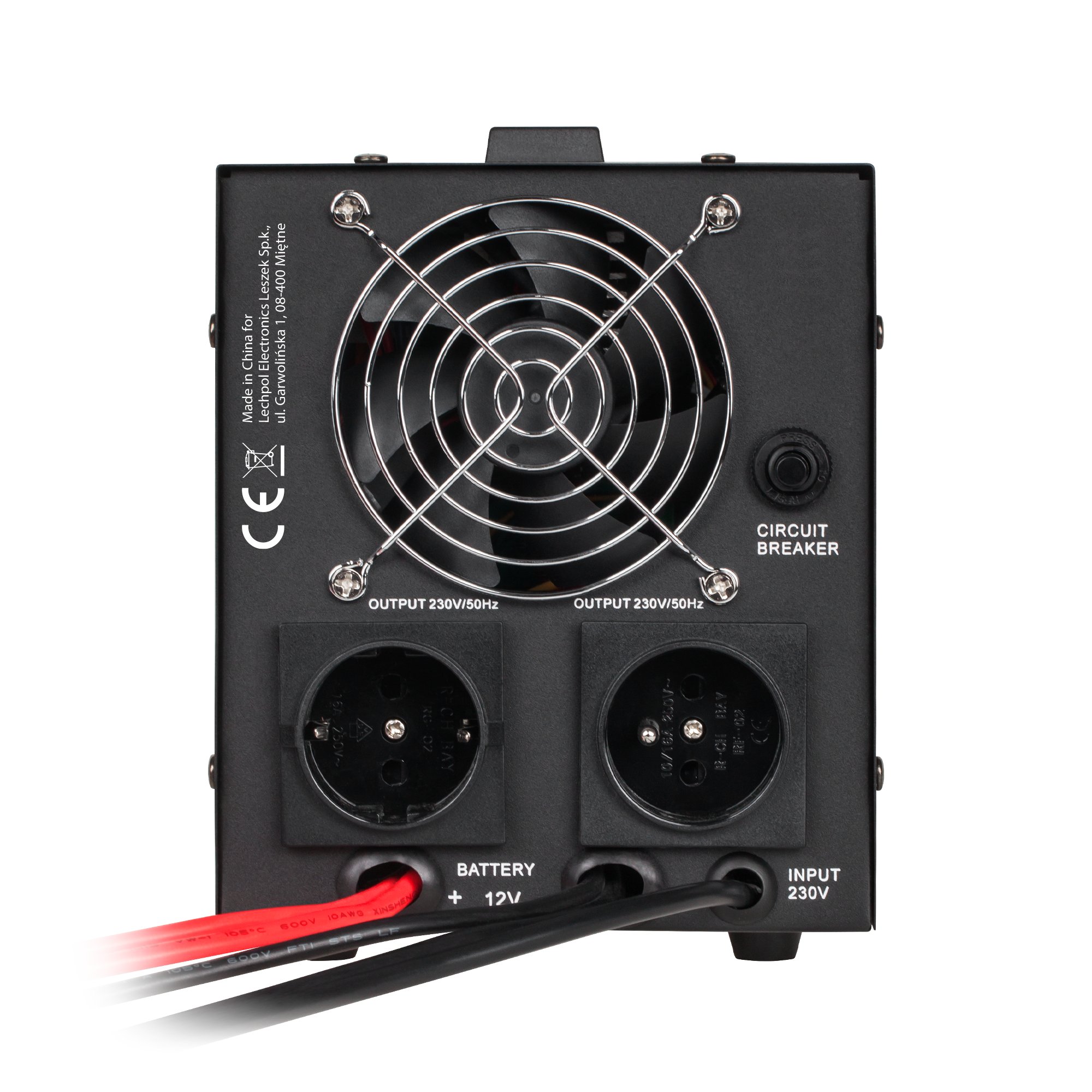 kemot ups prosinus-1000 grynos sinusoidės bangos inverteris su įkrovimo funkcija 12v 230v 1000va/700w - juodos spalvos
