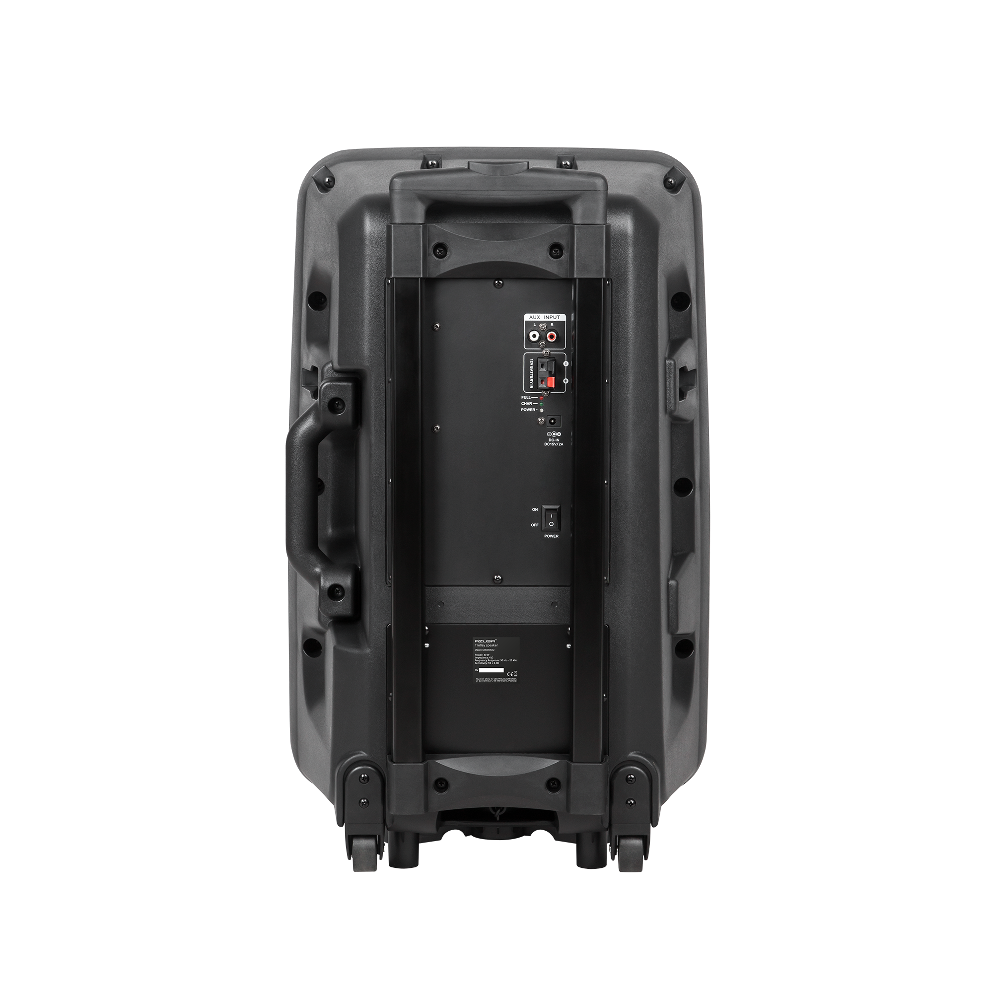 Aktyvi kolonėlė su 2 belaidžiais mikrofonais, SD, Bluetooth, USB, 12 colių, 40W