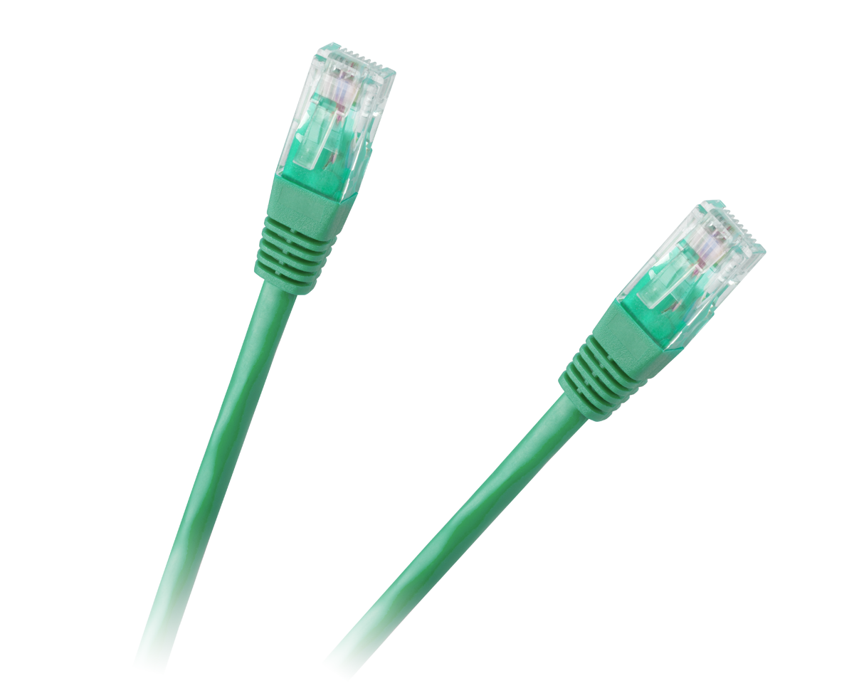 Tinklo laidas patchcord utp 8c kištukinio lizdo kabelis 1,0 m cca žalias cat.6e