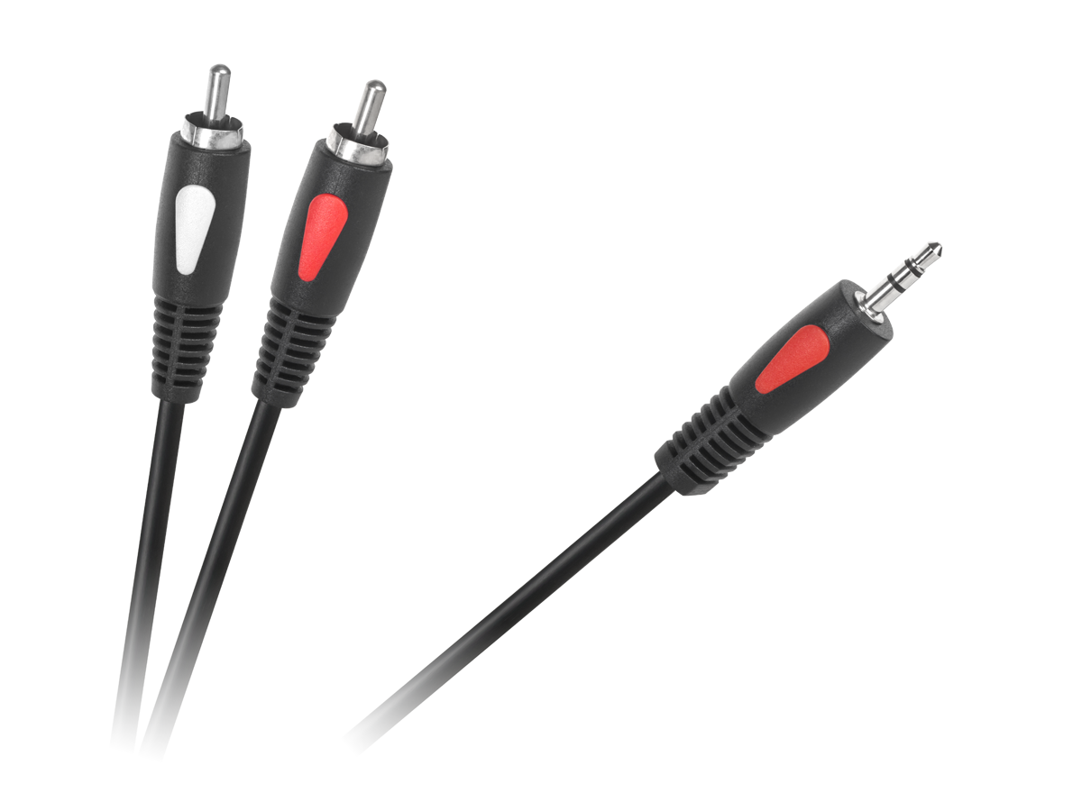 Audio laidas kabelis jack 3.5 - 2rca cabletech eco-line, 1,8m