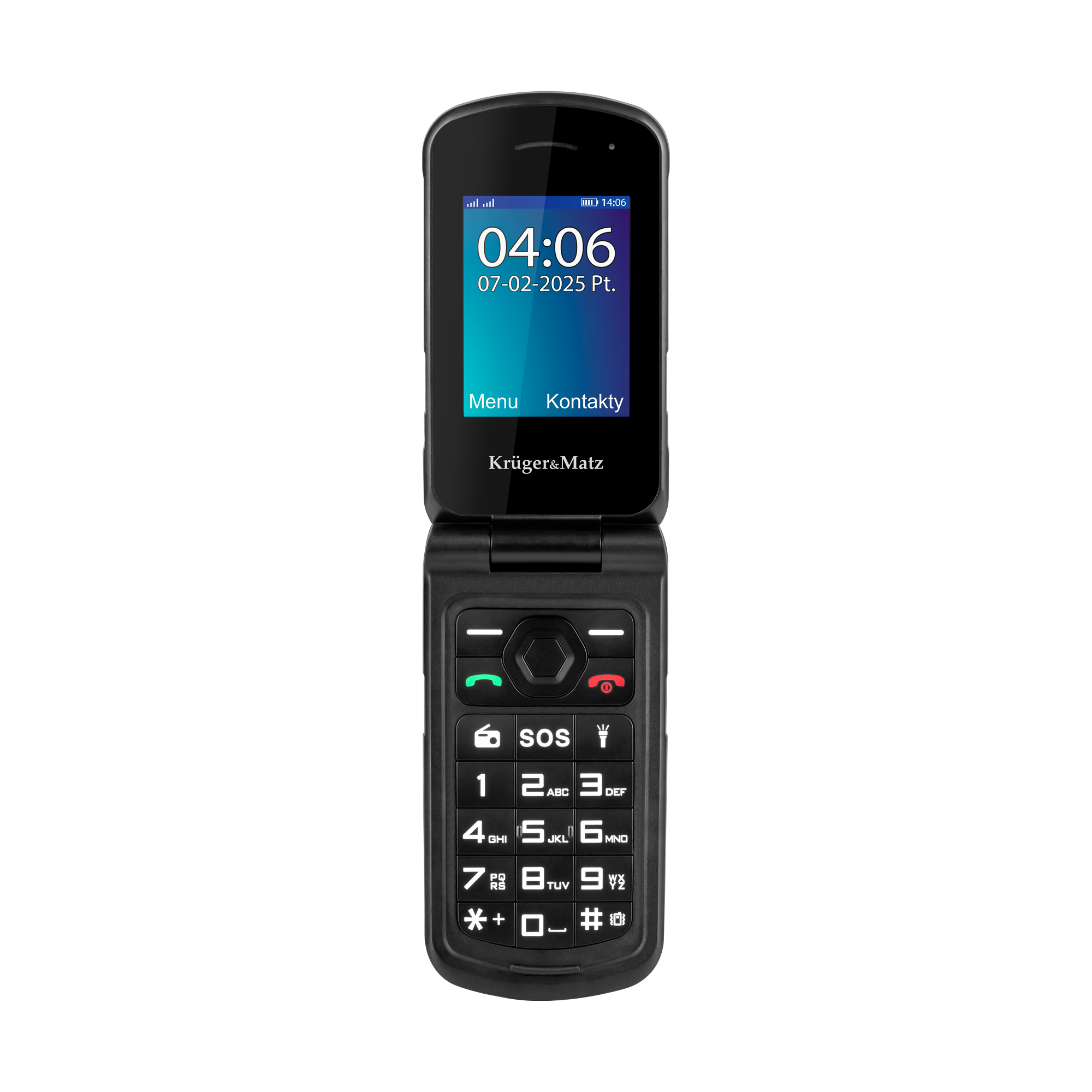 Kruger&matz iron 5 flip 4g telefonas