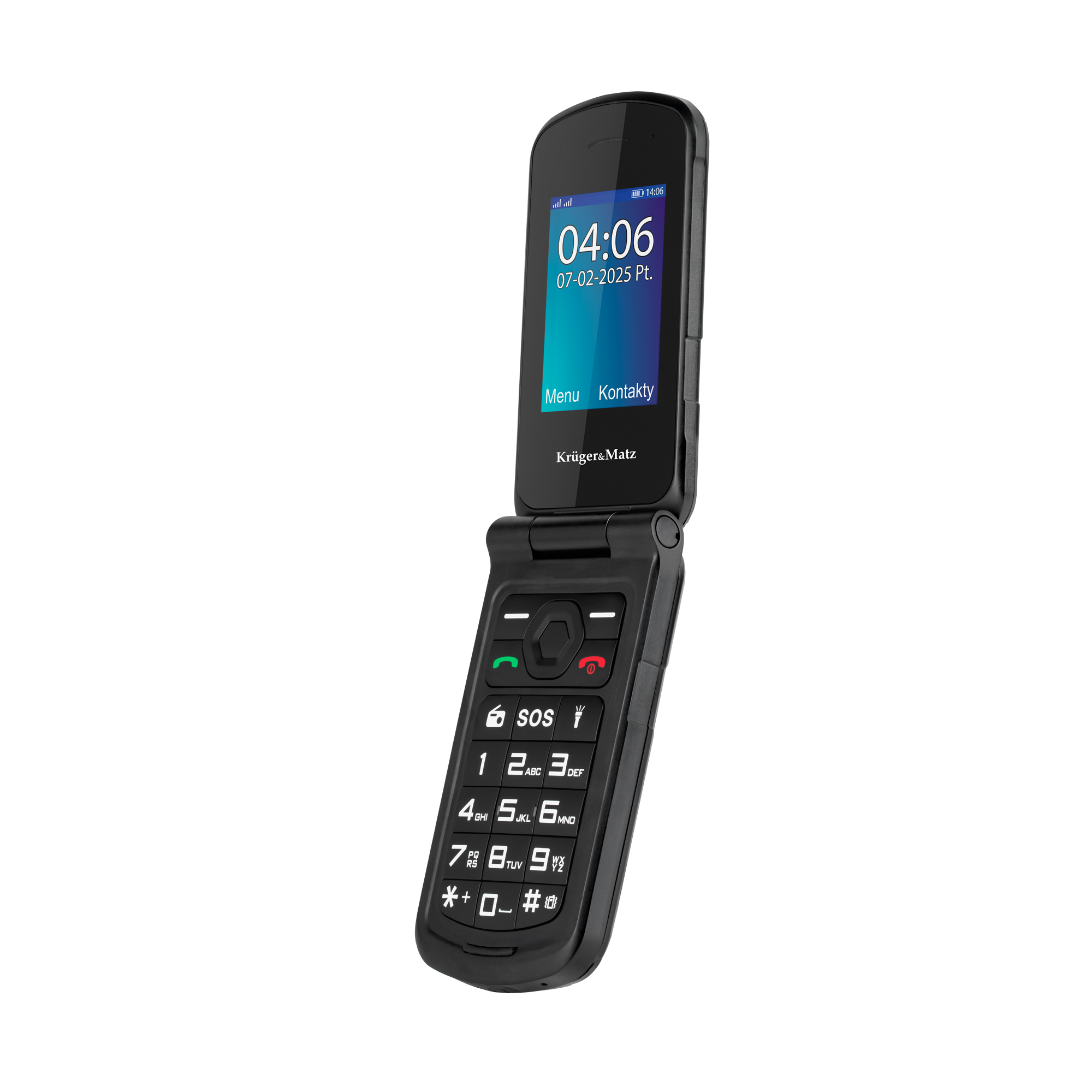Kruger&matz iron 5 flip 4g telefonas
