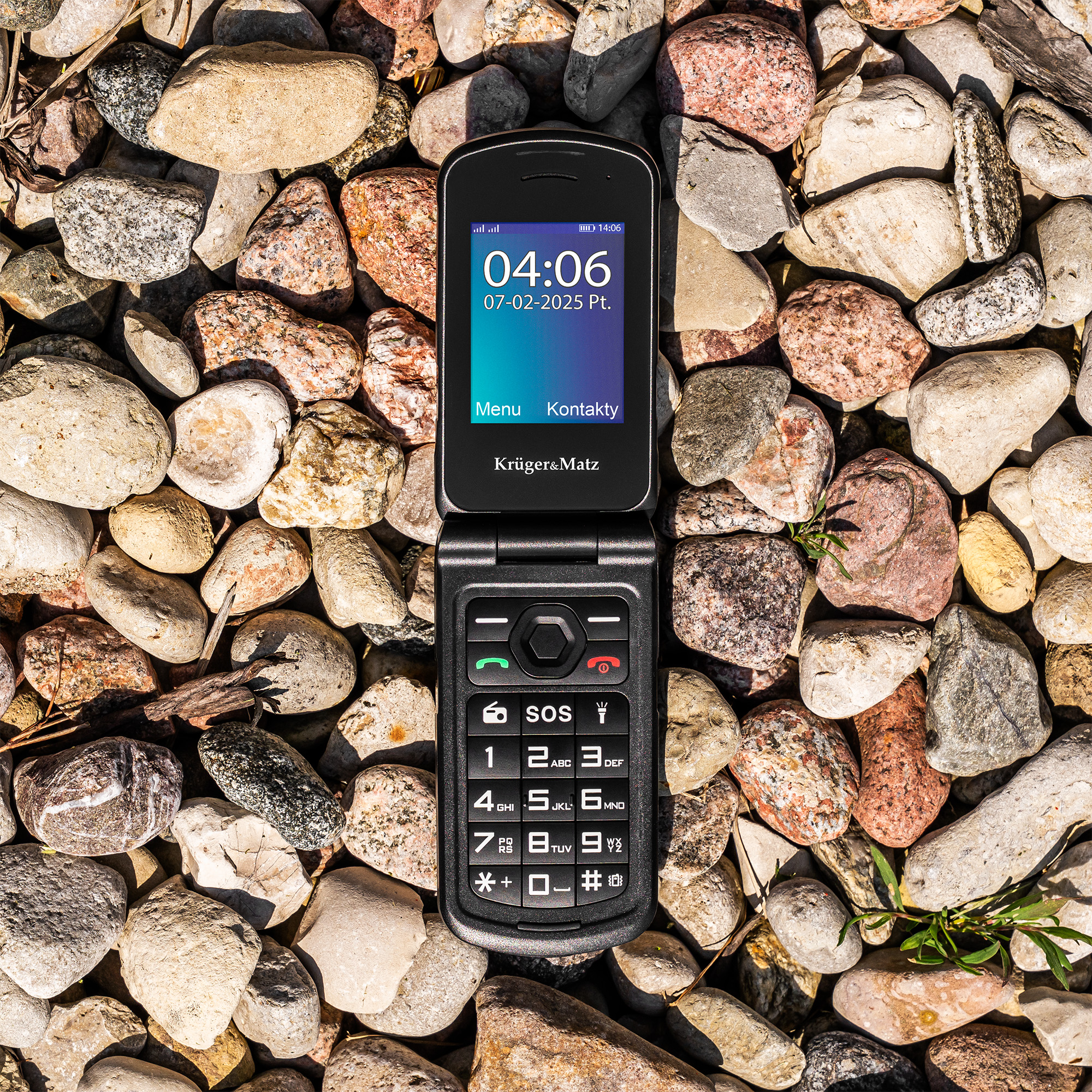 Kruger&matz iron 5 flip 4g telefonas
