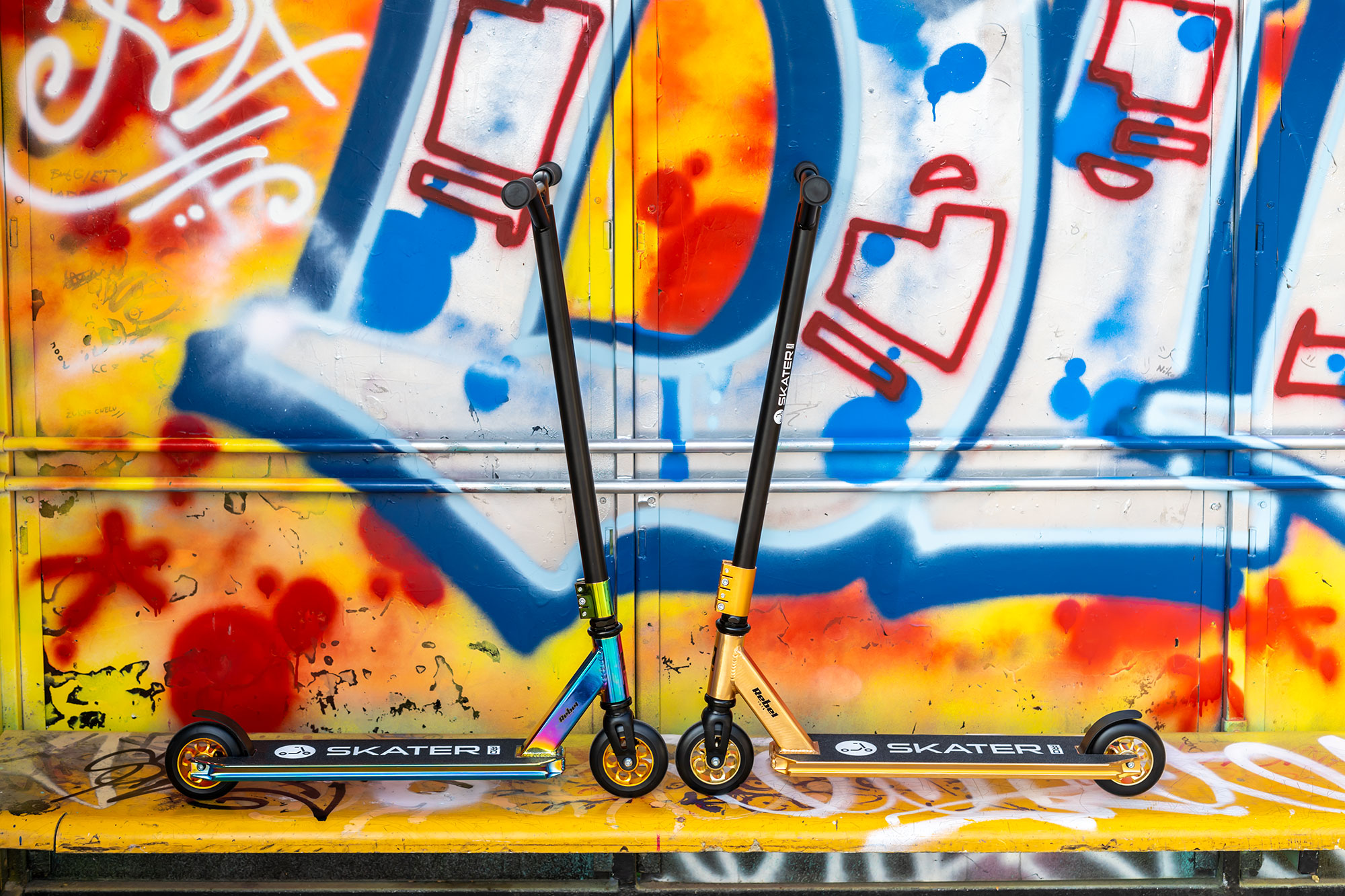 rebel skater pro neon didelio našumo paspirtukas