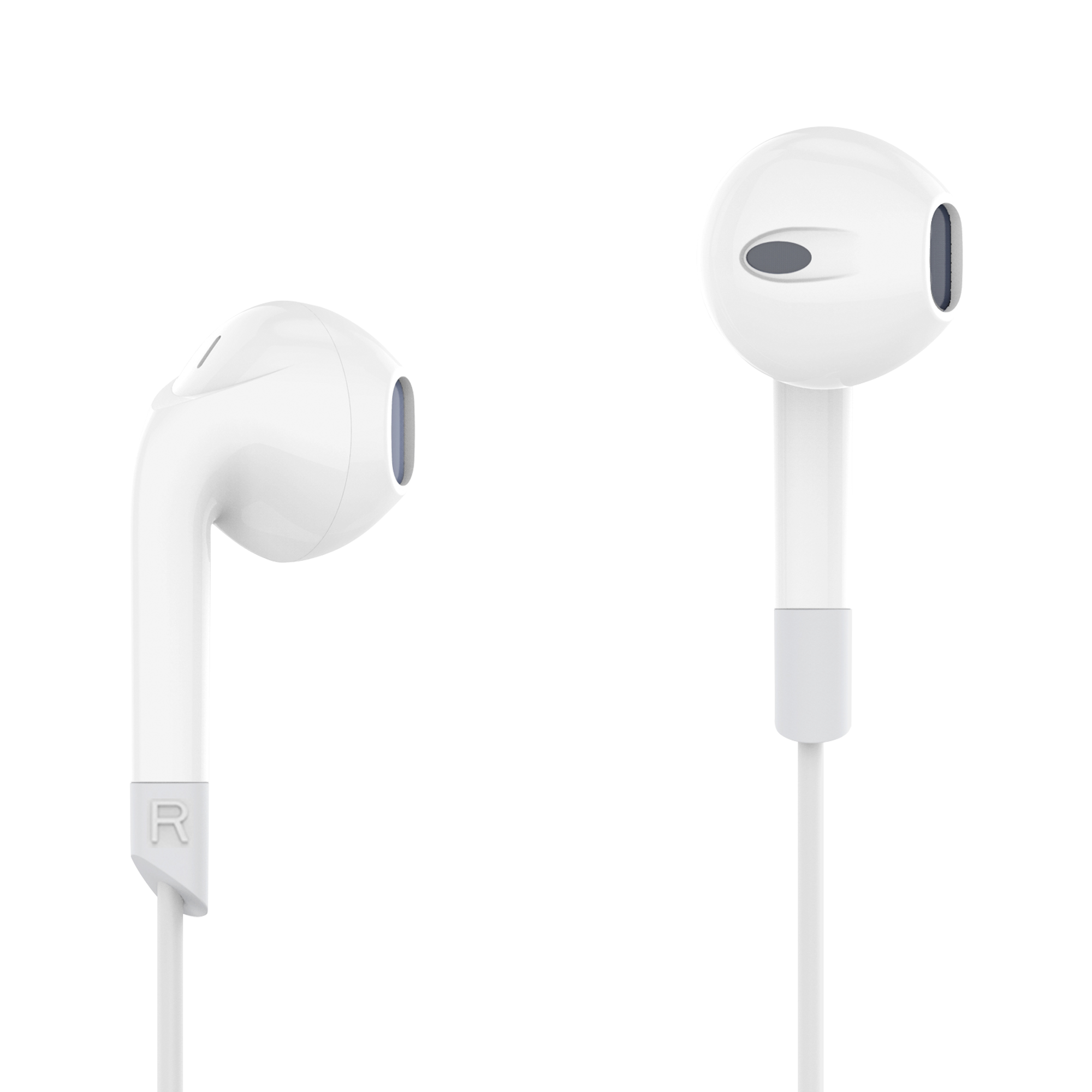 ausinės su mikrofonu su usb-c kruger&matz c2 baltos spalvos