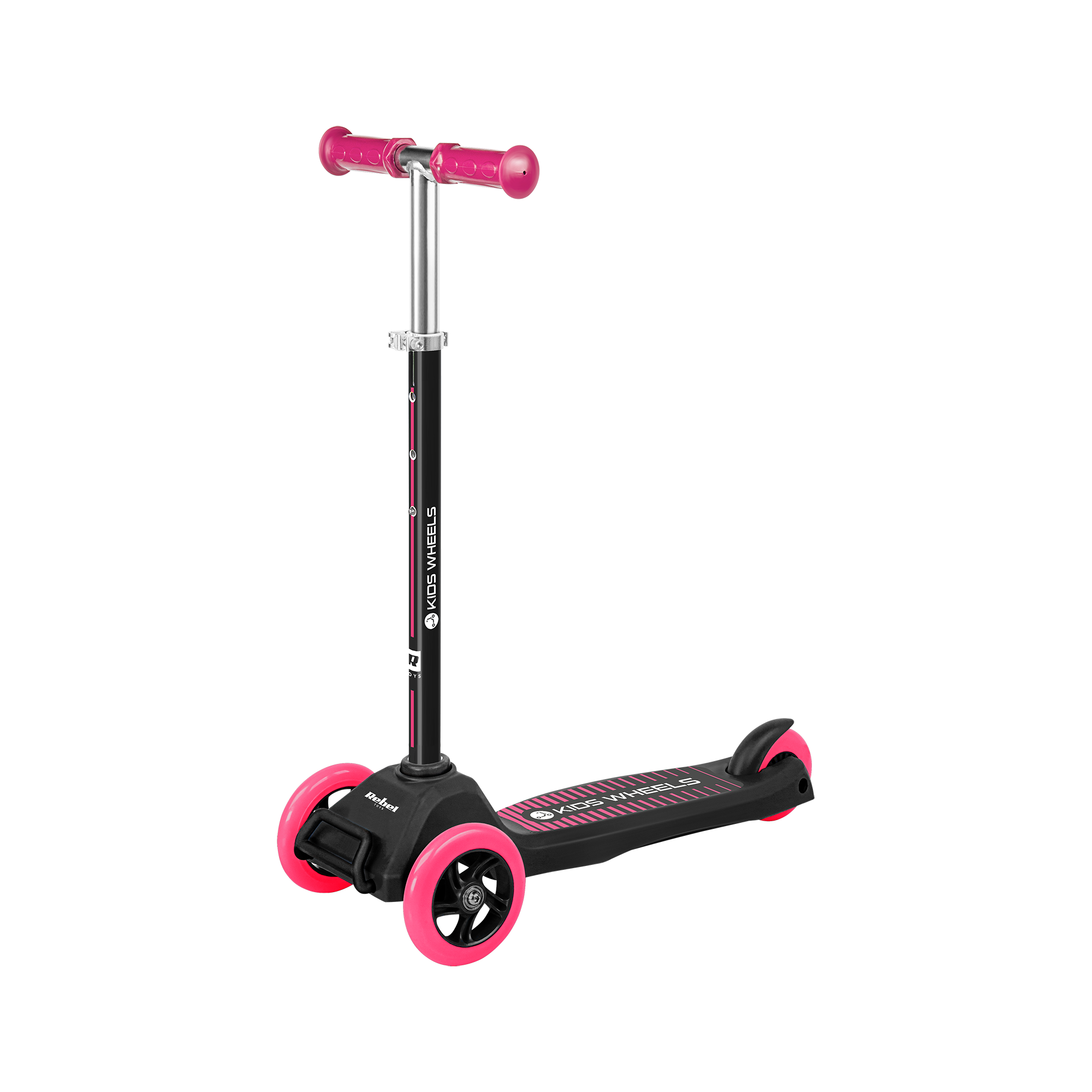 rebel kids wheels pink triratis motoroleris