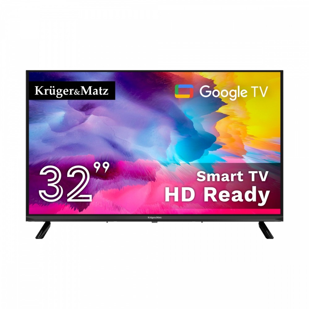 Televizorius televizorius - kruger&matz 32" hd google tv, 32" (82 cm)