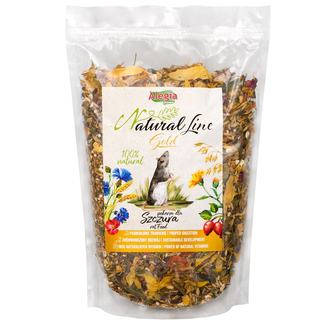 Maistas žiurkėms alegia natural line gold, 2,2 kg