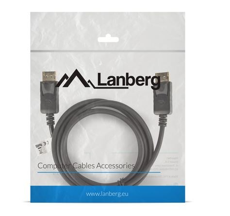 Hdmi laidas lanberg ca-dpdp-10cc-0018-bk