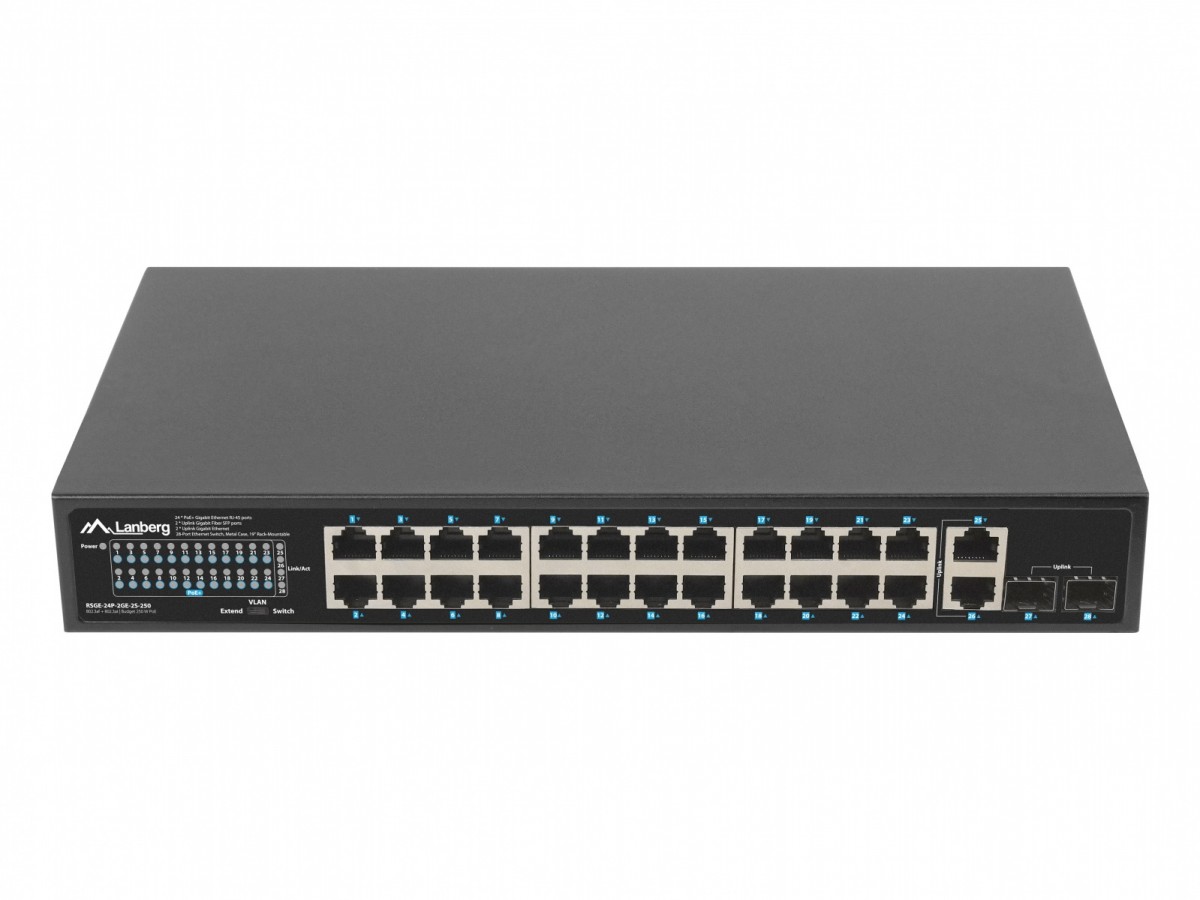 Perjungimo blokelis 24x 1gb 2x sfp 250w