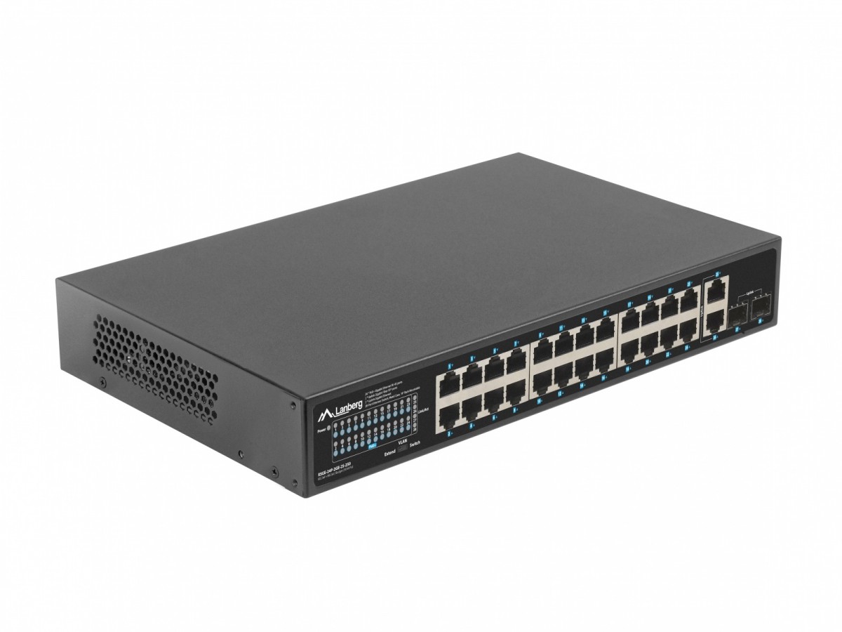 Perjungimo blokelis 24x 1gb 2x sfp 250w