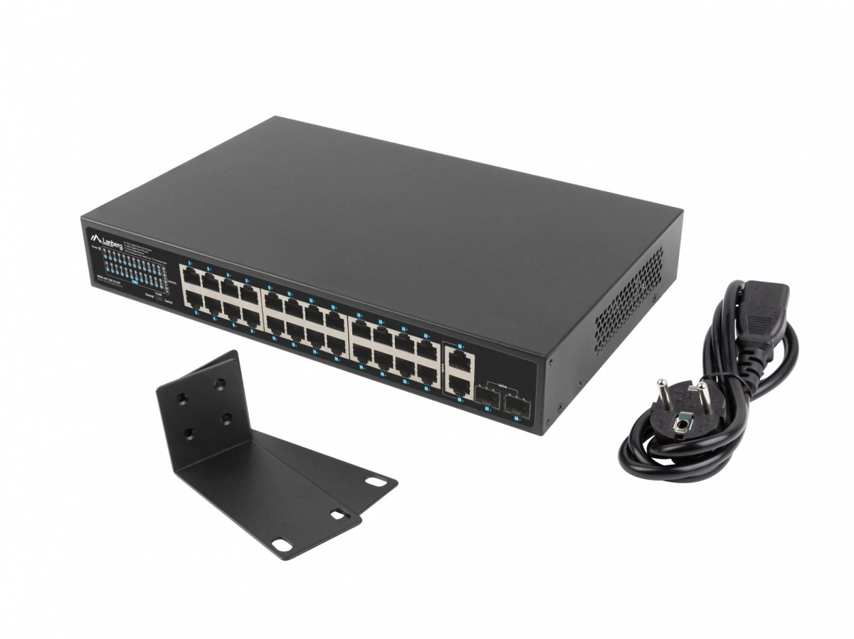 Perjungimo blokelis 24x 1gb 2x sfp 250w
