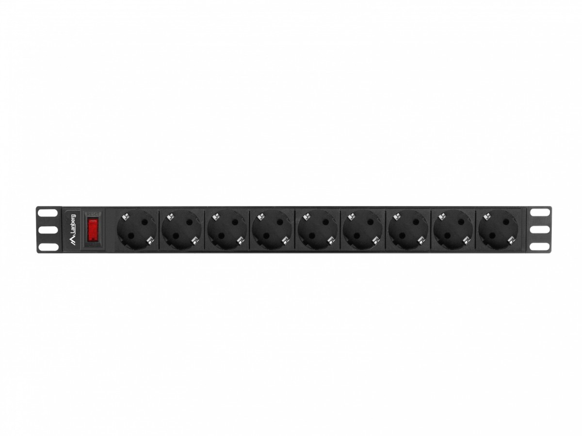 Lanberg rack maitinimo juostelė 19" pdu 1u 9x shuko