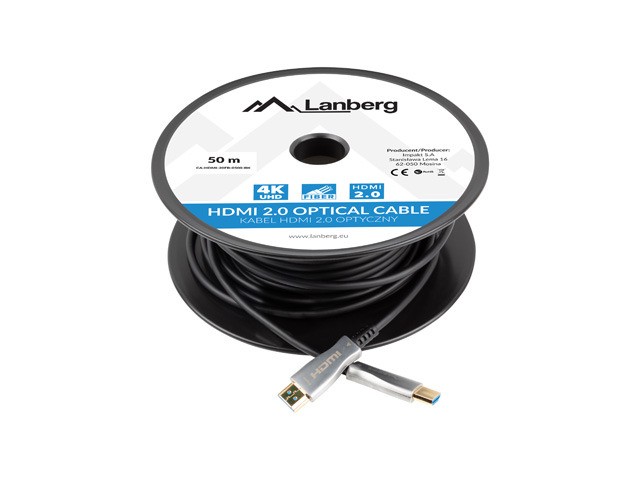 Hdmi laidas lanberg ca-hdmi-20fb-0500-bk