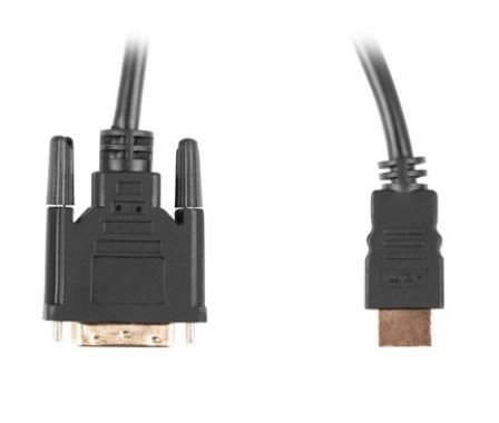 Hdmi laidas lanberg ca-hddv-20cu-0018-bk