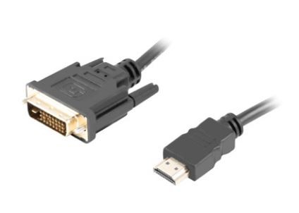 Hdmi laidas lanberg ca-hddv-20cu-0018-bk
