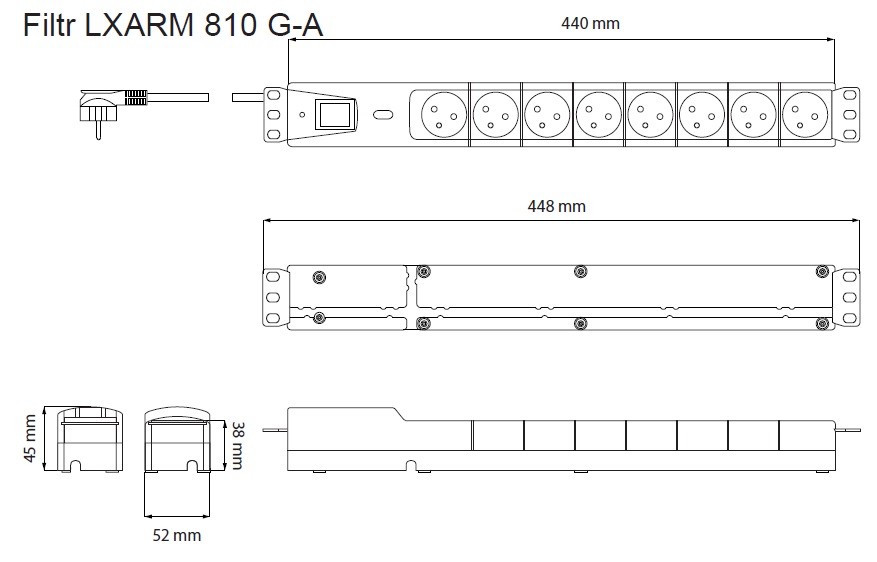 Ilgiklis lestar 810 3l pdu 5 m