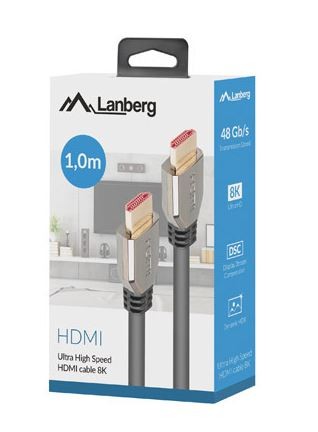 Hdmi laidas kabelis lanberg ca-hdmi-30cu-0010-bk