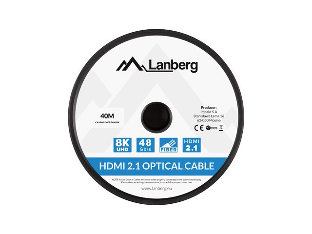 Hdmi laidas lanberg, hdmi, 40 m