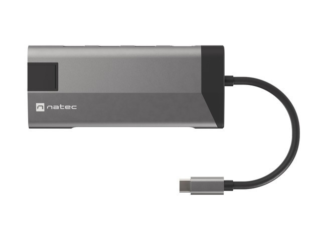 Natec fowler plus usb-c->hub usb 3.0 3x hdmi 4k