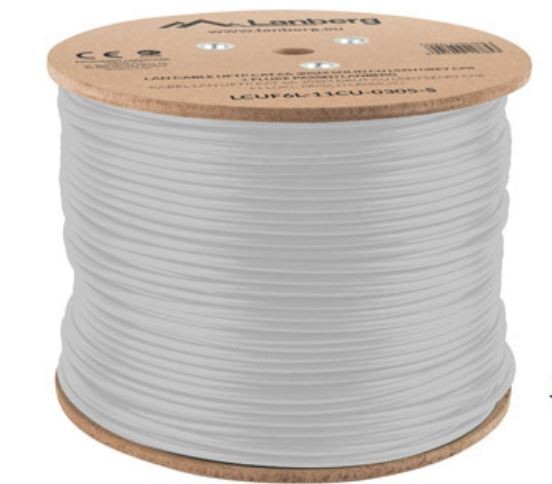 Tinklo laidas lanberg kabelis lan uftp cat-6a 305m