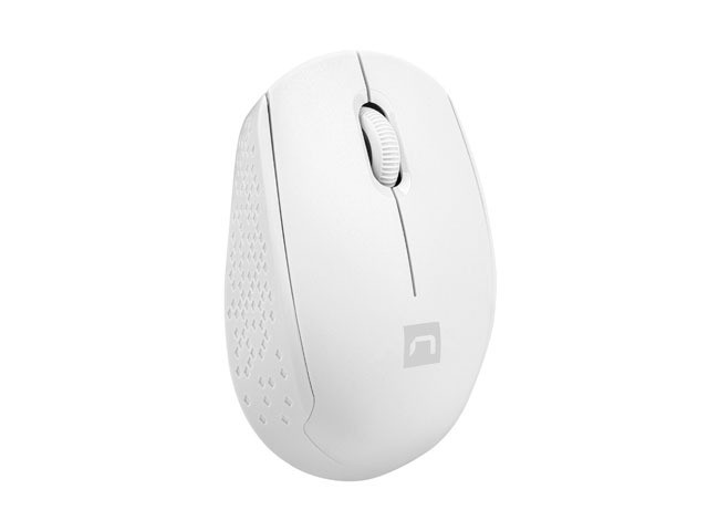 Natec stork optinė belaidė pelė, balta, 2.4 ghz, usb, 3 mygtukai, ergonomiška, suderinama su windows/linux, 800-1600 dpi