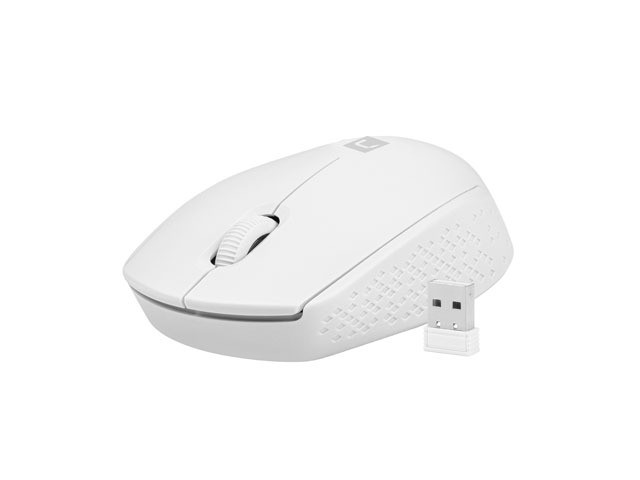 Natec stork optinė belaidė pelė, balta, 2.4 ghz, usb, 3 mygtukai, ergonomiška, suderinama su windows/linux, 800-1600 dpi