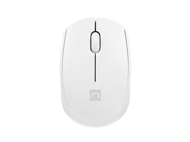 Natec stork optinė belaidė pelė, balta, 2.4 ghz, usb, 3 mygtukai, ergonomiška, suderinama su windows/linux, 800-1600 dpi