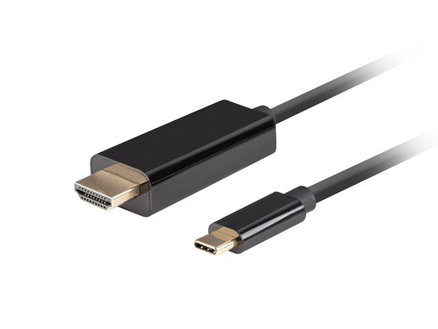 Hdmi laidas usb c - hdmi kabelis lanberg ca-cmhd-10cu-0030-bk