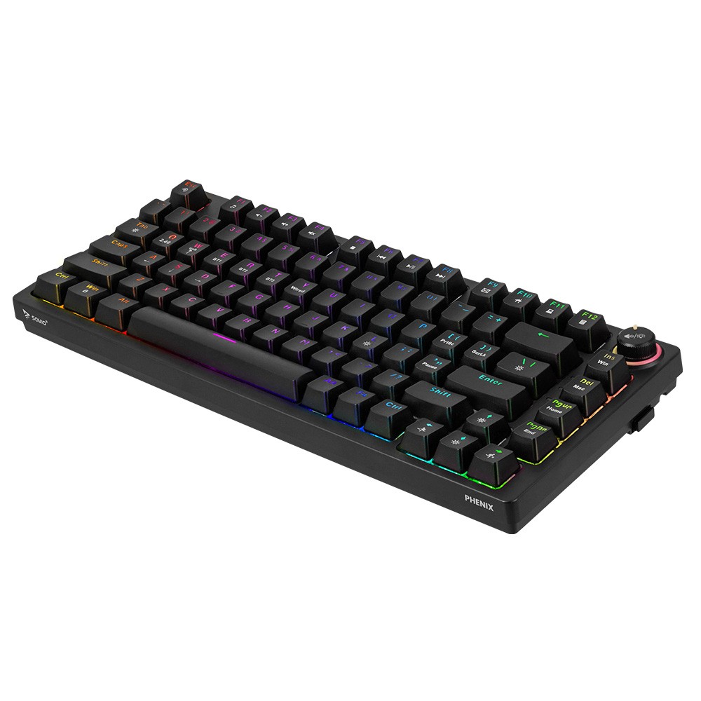 Savio phenix belaidė mechaninė klaviatūra, gateron yellow pro, abs
