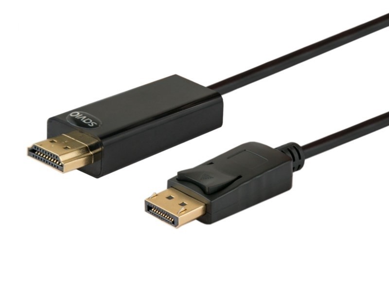 Hdmi laidas kabelis elmak savio cl-56. displayport m - hdmi, 1,5 m