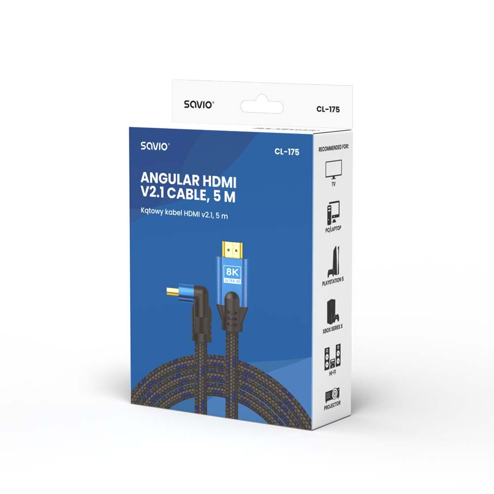 Hdmi laidas savio hdmi, 5 m