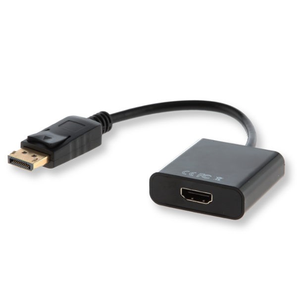 Hdmi laidas savio cl-55b, dp/hdmi, 20 cm