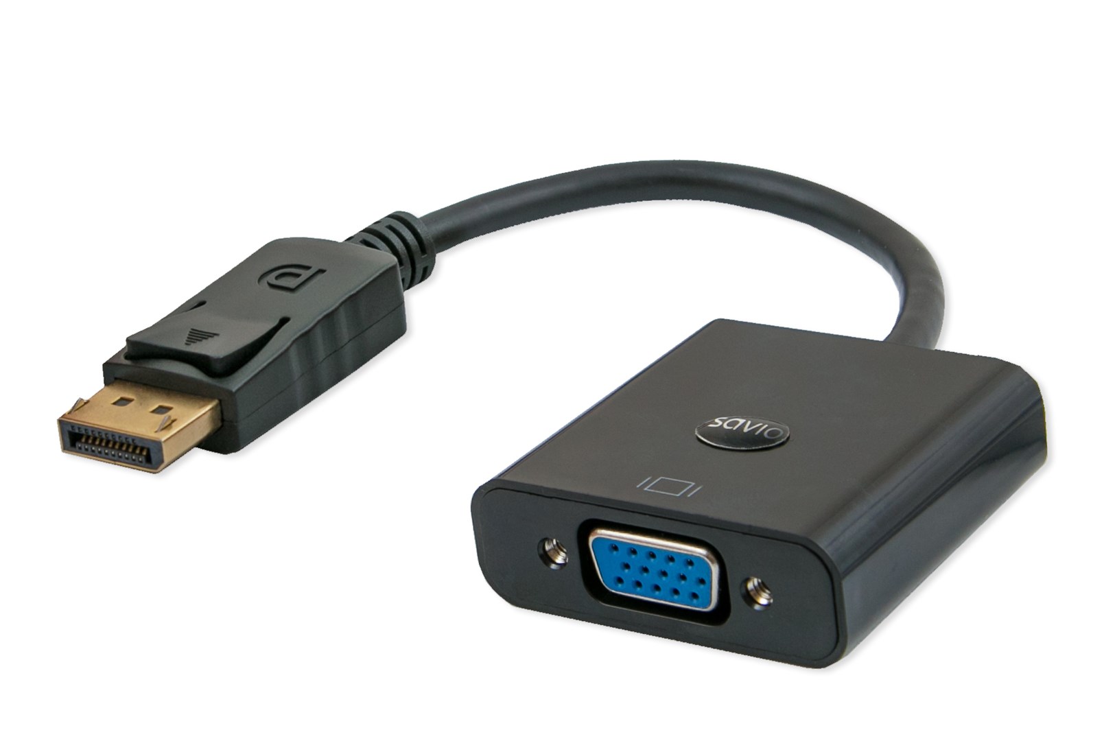 Kompiuterio laidas savio displayport (m) -> vga (f) adapteris cl-90, juoda