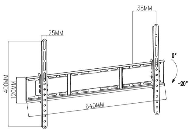Tv laikiklis tb tb-751e, 80''