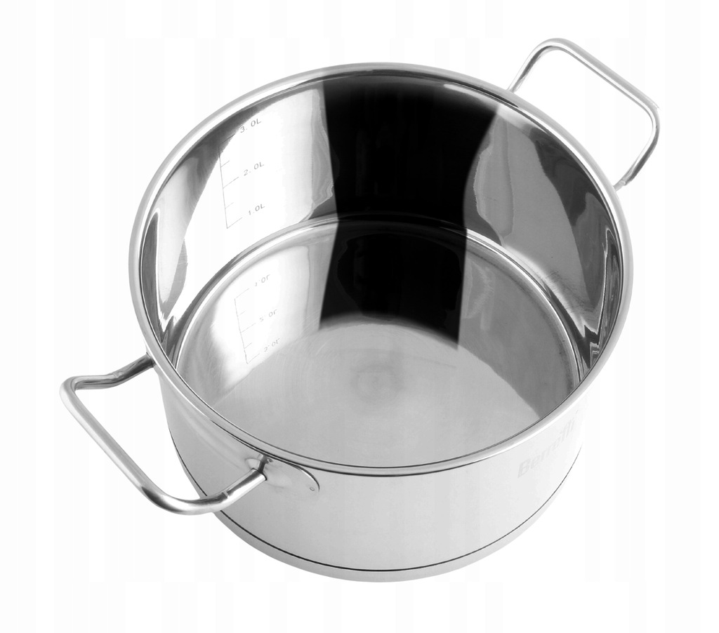 Puodas su dangčiu indukcinis dujinis blizgus 4,5 l 22 cm