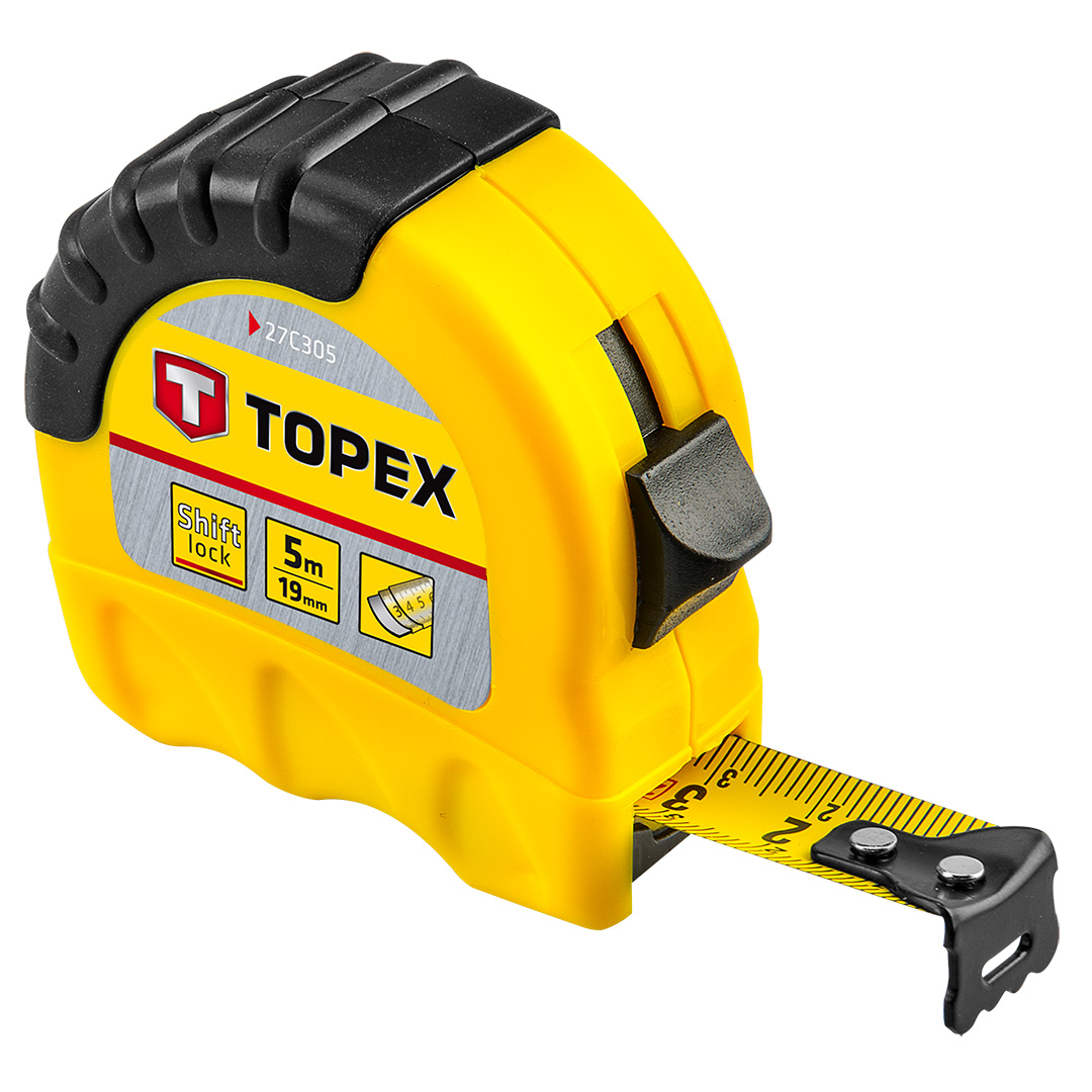 Ruletė gumuota schift lock topex 5mx19mm