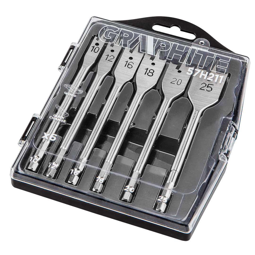 Medžio grąžtų rinkinys 6vnt graphite
