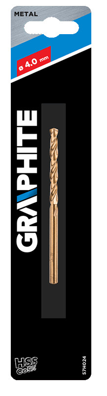 Grąžtas metalui graphite 57h024, 4 mm