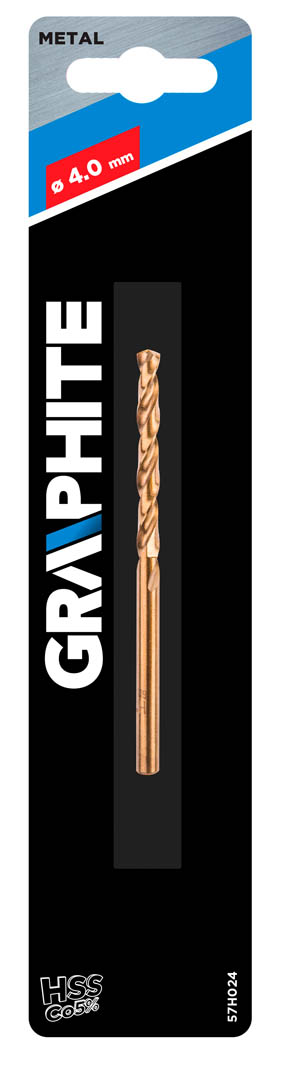 Grąžtas metalui graphite 57h024, 4 mm