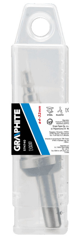 Grąžtas 4-32mm pakopinis