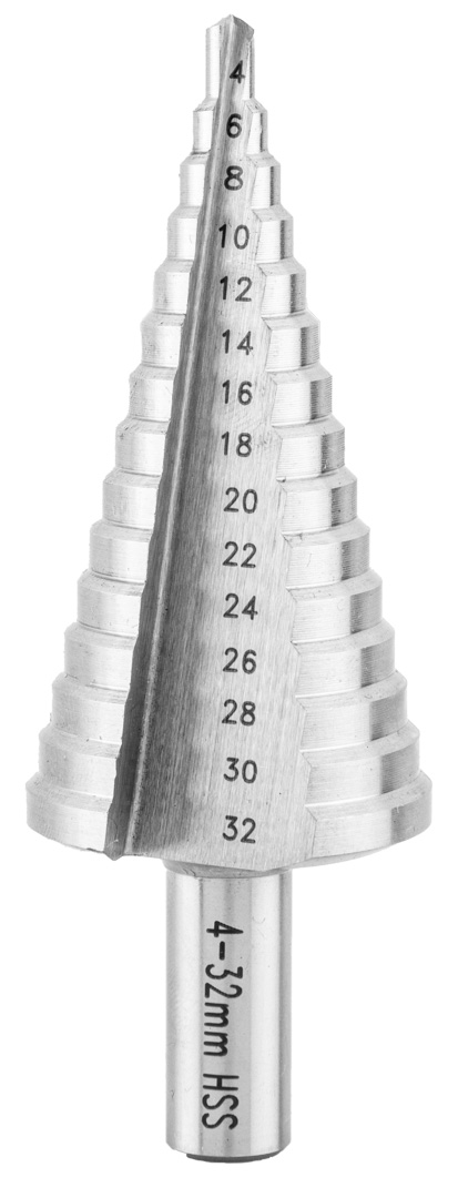 Grąžtas 4-32mm pakopinis