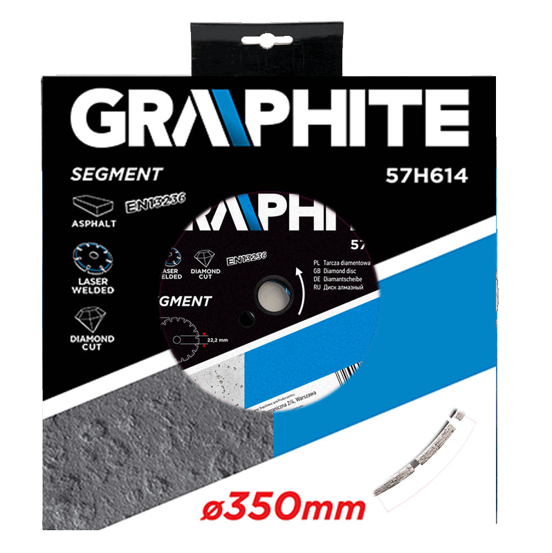 Graphite tarcza diamentowa segmentowa 350x25,4mm 57h614